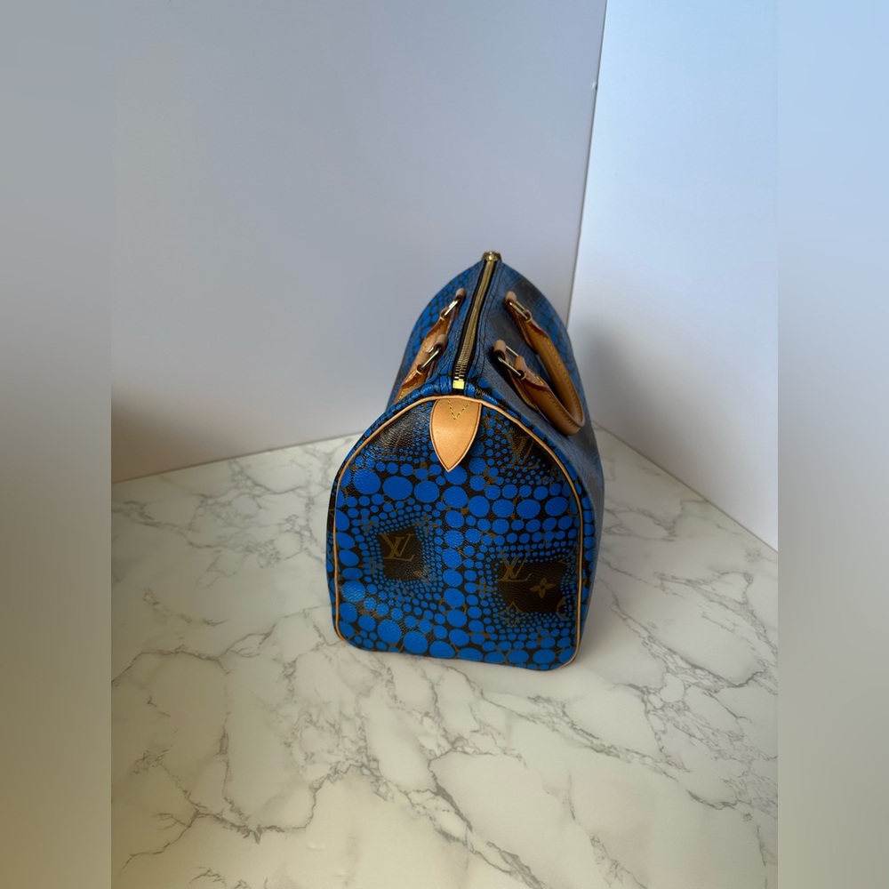 Louis Vuitton Yayoi Kusama Speedy 30 Blue - Picture 3 of 16